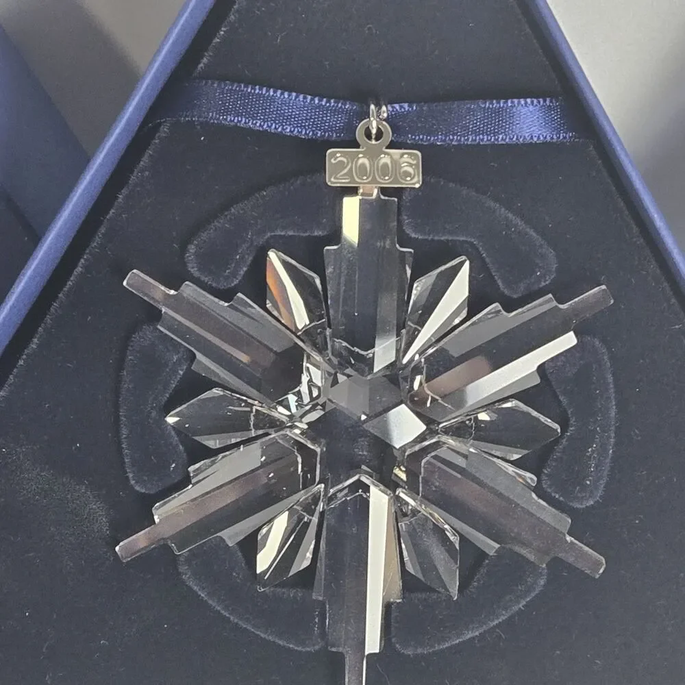 Swarovski 2006 Annual Christmas Ornament Crystal Snowflake Xmas Original Box